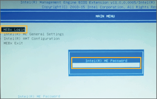 MEパスワード画面