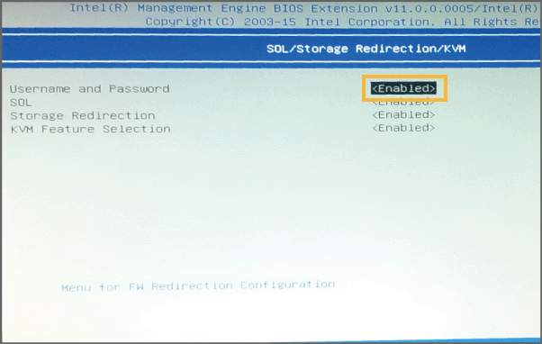 SOL/Storage Redirection/KVM画面