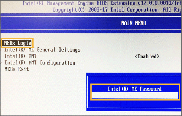 MEパスワード画面