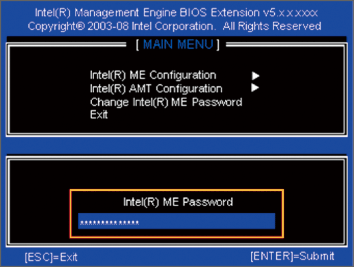 MEパスワード画面